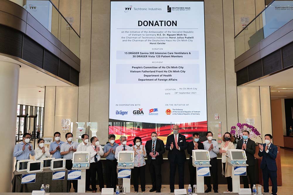 TTI & Deutsches Haus donated much-needed medical equipment to Ho Chi Minh City hospitals