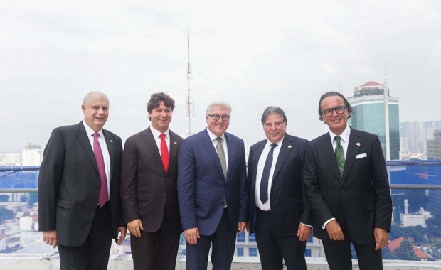 Deutsches Haus Ho Chi Minh City is celebrating its official topping out ceremony in the presence of the Federal Minister of Foreign Affairs Dr. Frank-Walter Steinmeier