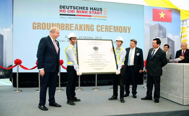 Groundbreaking ceremony of Deutsches Haus Ho Chi Minh Stadt on the 24th October 2015