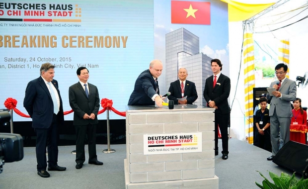Groundbreaking ceremony of Deutsches Haus Ho Chi Minh Stadt on the 24th October 2015